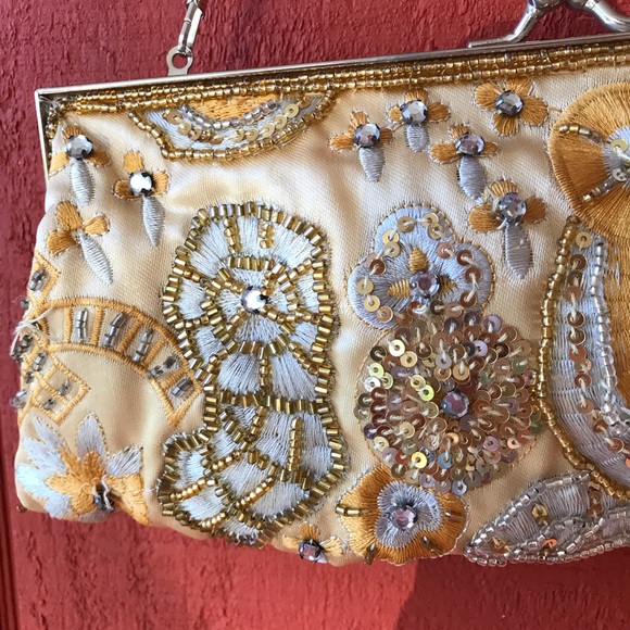 DONATING 8/1! | New York & Co. | gold clutch purse - Picture 2 of 8